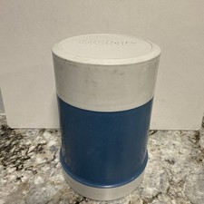 Thermos Food Jar 10oz Container, Soup Wide Mouth, Blue Vintage hot cold