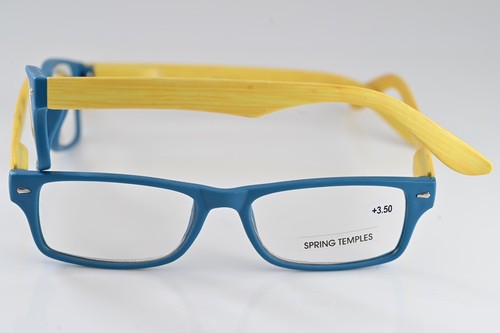 +350, Lesebrille Bambusoptik gefederte Arme Stärke ist +350 �� #1141 - Bild 1 von 6