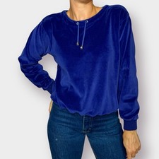 90s Liz Sport Purple Velour Top