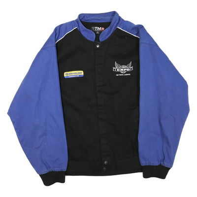TMR Herren blau & schwarz Worker Baumwollmischung Reißverschluss Jacke 2XL Utility Workwear