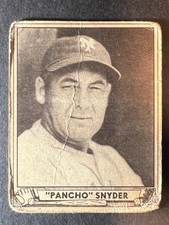 1940 Play Ball Pancho Frank Snyder #159 poor creased