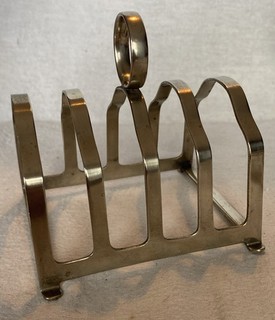 Vintage Silver Plated Four Slice Toast Rack By Ralph Dutton c.1931