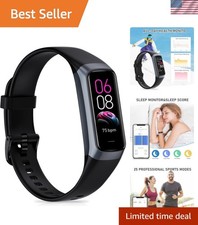 Waterproof Fitness Tracker with 24/7 Heart Rate  Sleep Monitoring - 1.1" AMOLED