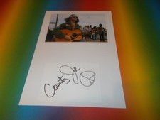 Country Joe McDonald  signed signiert Autogramm auf Briefkarte + Bild in person