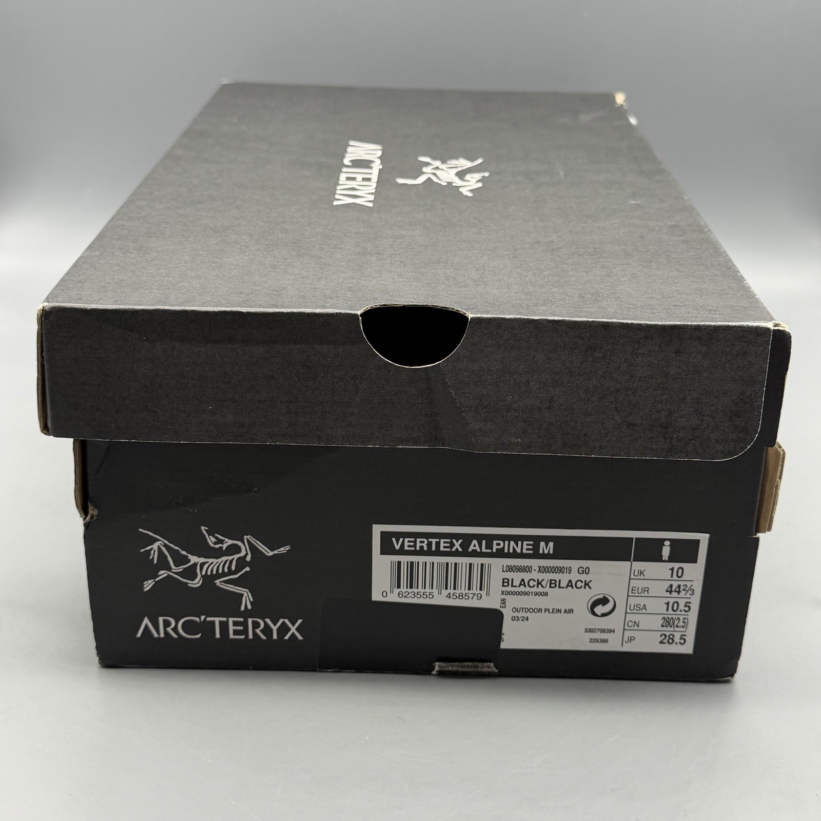 Arc'teryx Vertex Alpine Men's 10.5 Triple Black Trail Running Outdoor Shoes NWB! thumbnail 17