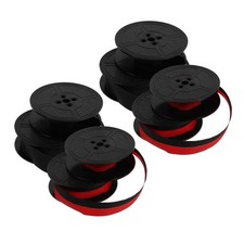 4pcs Ribbon: Mechanical Ribbon Spool - Vintage Ink Tape