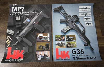2 H&K Heckler & Koch Posters Advertisement MP7 G36 MP 7 G 36 24''x18''