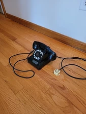 Bell System Western Electric M F1 Rotary Phone Vintage Bakelite 1940's Heavy