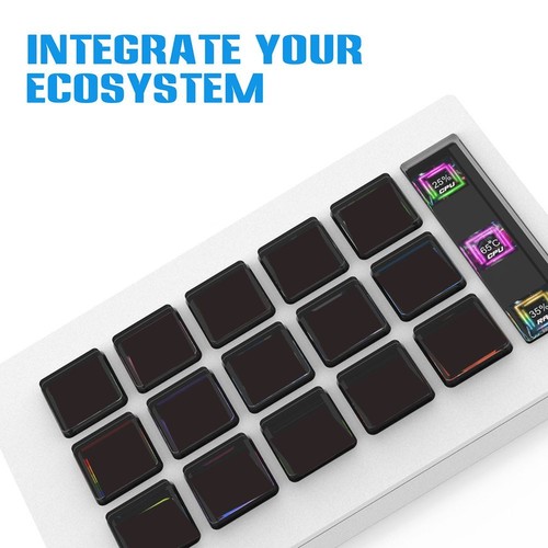 Sleek and Modern Customize Your Setup with a 15 Button For Streaming Keypad - Bild 2 von 14