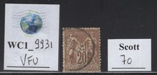 WC1_9931. FRANCE. Valuable 20 cent. of 1876-78 set. Scott 70. Used