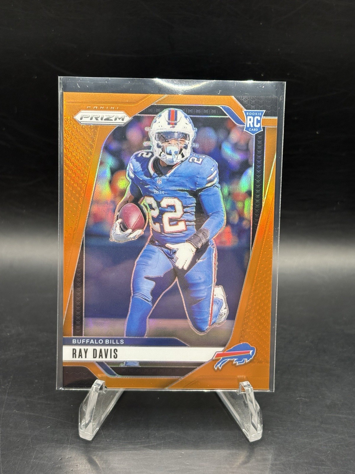 2024 Panini Prizm Football Ray Davis RC Rookie True Orange /249 #382 Bills