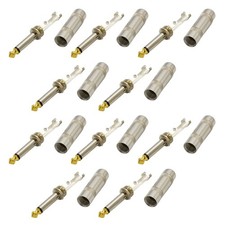 10 x 6.35 mm 1/4 in Jack Male MONO Male Audio Speaker Adapter Plug Assembly