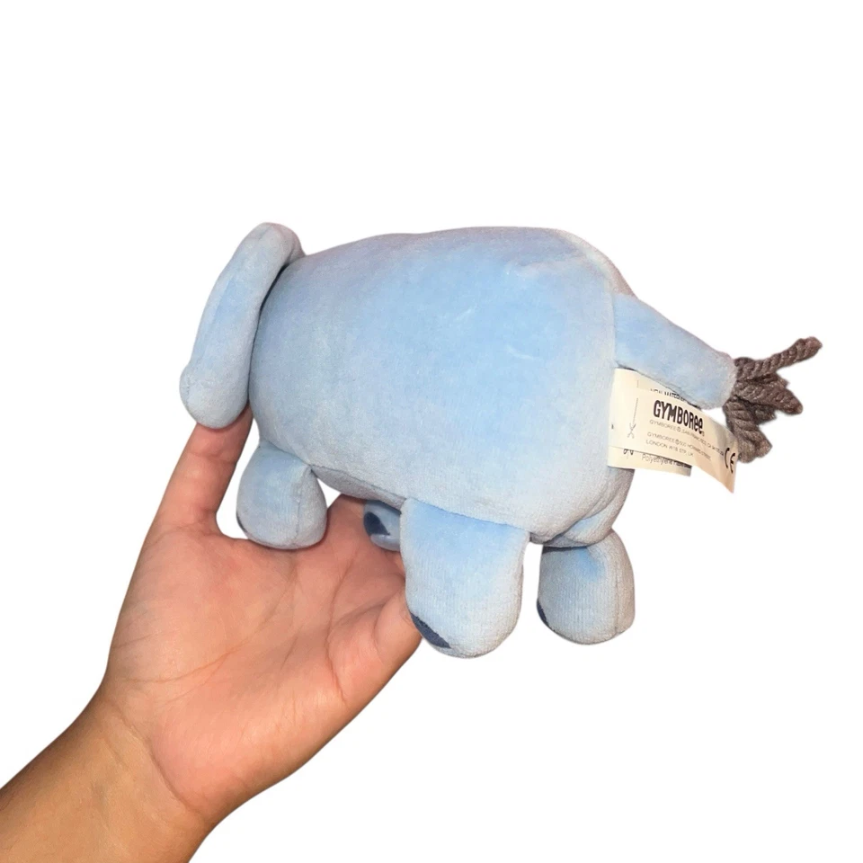 GYMBOREE Elefante Azul Peluche Lovey Juguete de Peluche 11" Jungla Gimnasio Gamuza Terciopelo Foto 2 de 4