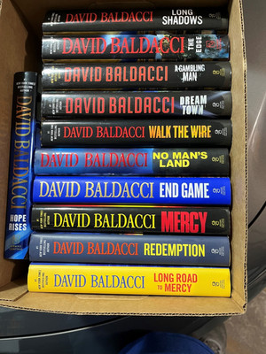 Lot of 11 DAVID BALDACCI HARD COVER BOOKS LIKE NEW