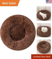 Adjustable Faux Fur Pet Bed - Soft and Stylish Doughnut Bed for Small Animals