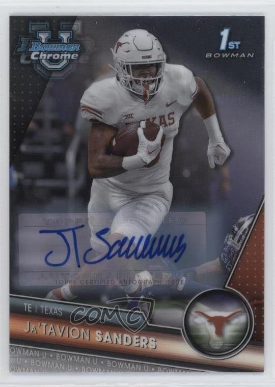 2023 Bowman U Chrome Chrome Prospect Auto Ja'Tavion Sanders #158 Auto 10k8