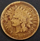 1867 Indian Head Cent! Worn, but guaranteed genuine!