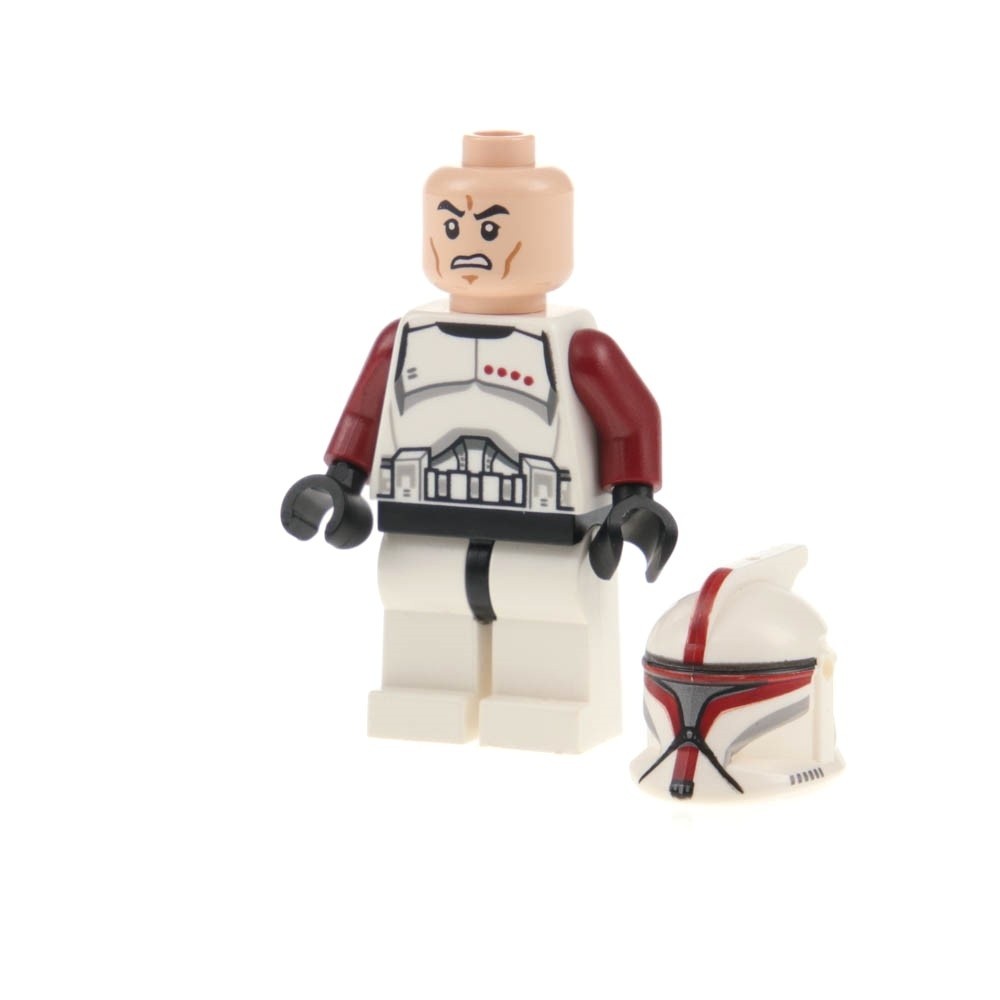 1X Lego Minifigure Star Wars Episode 2 Clone Trooper Captain Helmet 75021 SW0492