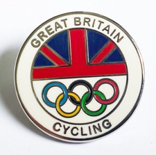 Great Britain Team GB Olympics CYCLING Enamel Pin Badge Very Rare