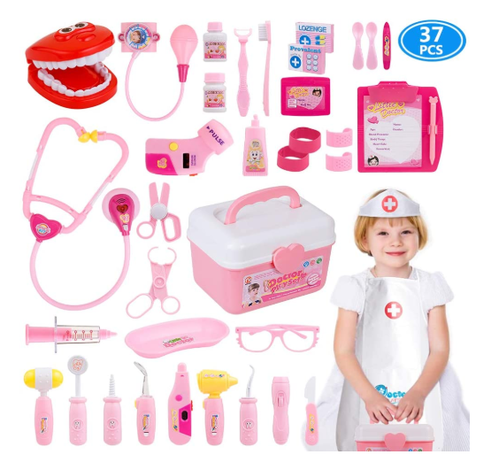 toy doctor kit working stethoscope
