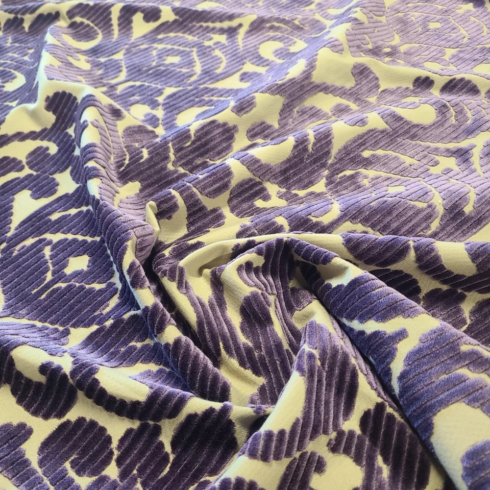 Tela de damasco de terciopelo de corte de lujo JF para tapicería pesada tela para decoración del hogar por comprar Foto 2 de 3