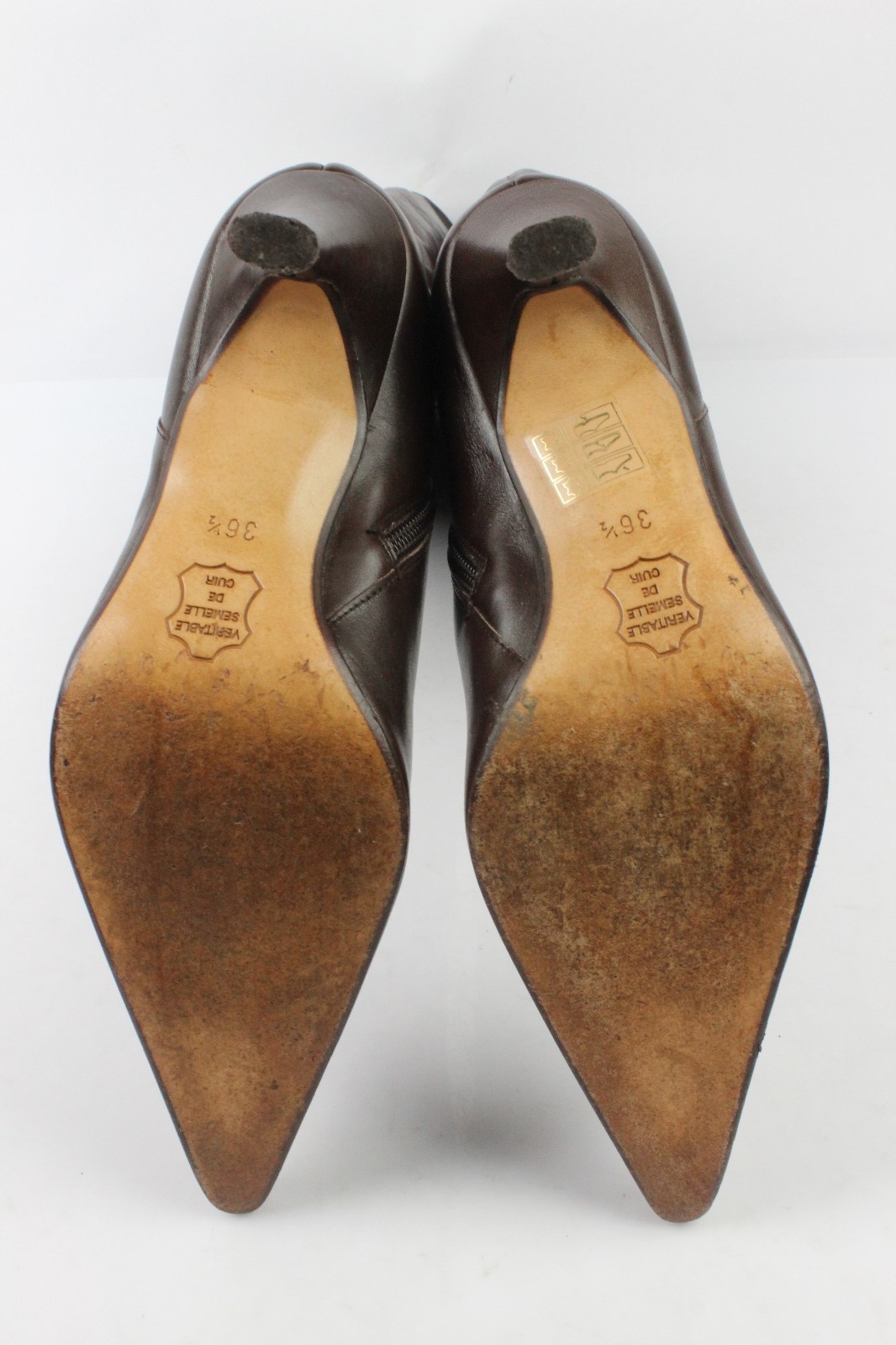 Boots Heels Needle VIVALDI Paris All Brown Leather FR 36,5 36,5 36,5 VERY GOOD CONDITION b5e900 Boots Heels Needle VIVALDI Paris All Brown Leather FR 36,5 36,5 36,5 VERY GOOD CONDITION b5e900