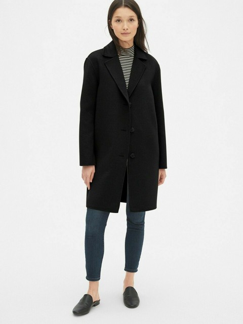 gap wool blend top coat