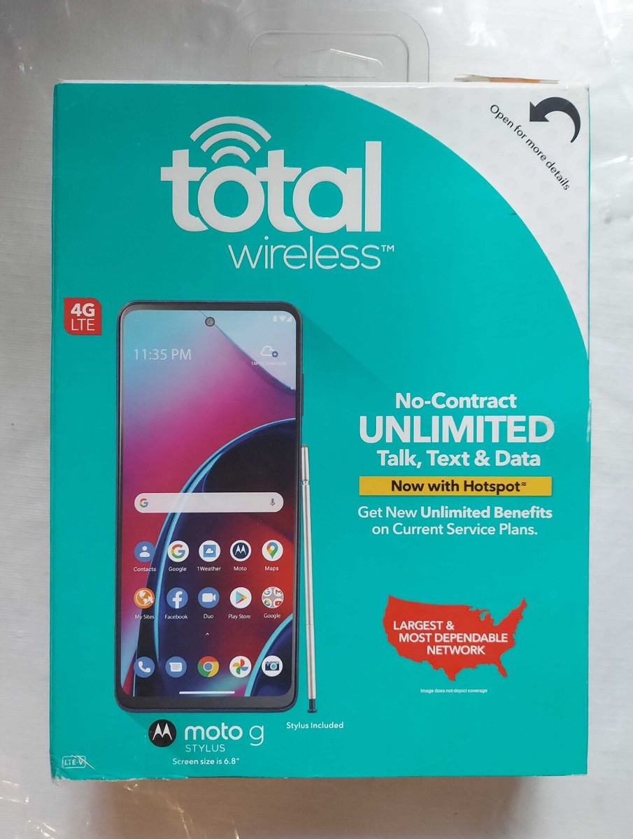 Total Wireless Motorola Moto G Stylus 2022 128GB XT2211DL Prepaid