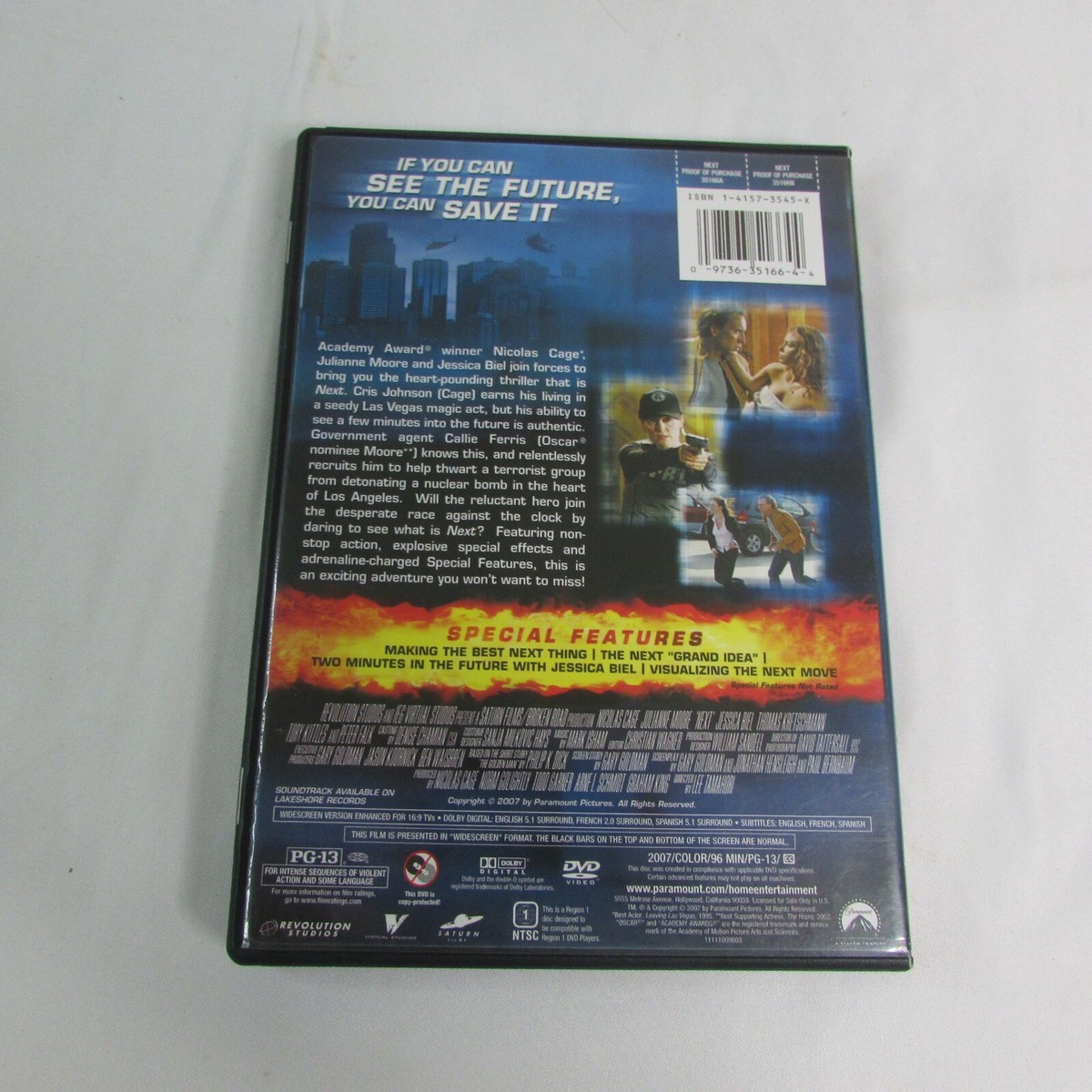 Next DVD Movie Nicolas Cage Julianne Moore Jessica Biel