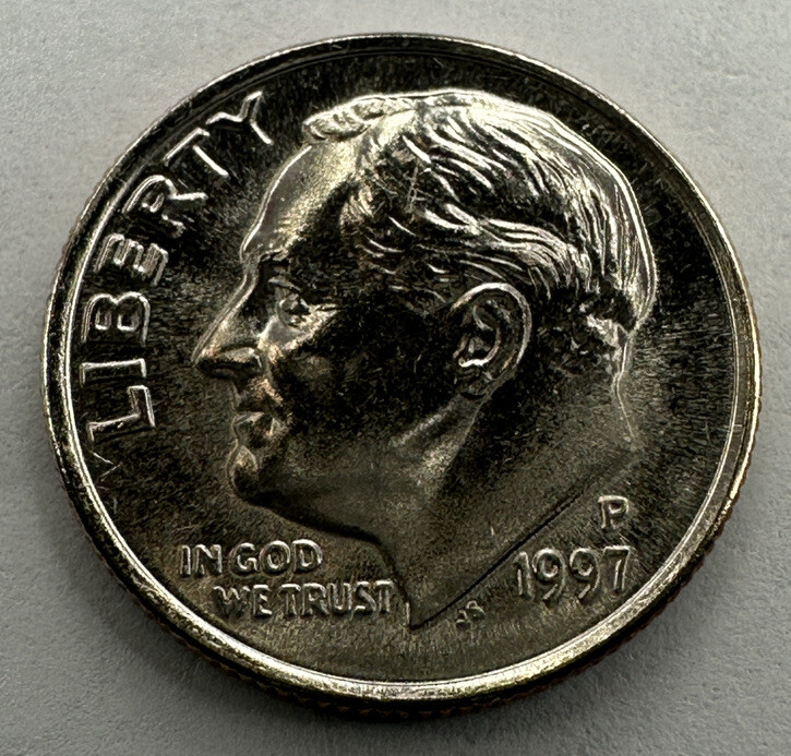 SET IT OFF (’97年 米) 1997-P Roosevelt Dime 10cent Coin from US Mint Set. Uncirculated BU