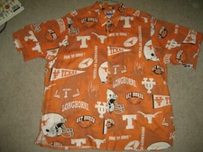 TEXAS LONGHORNS HAWAIIAN SHIRT CLASSIC HOOK 'EM HORNS LOGO REYN SPOONER SZ: XXL