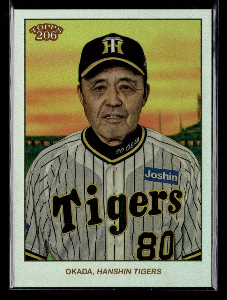 Akinobu Okada #'d /99 - 2023 Topps NPB 206 Rainbow Foil SP #177