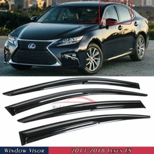 For 2013-2018 Lexus ES350 ES300h JDM 3D Wavy Mugen Style Window Visor Rain Guard
