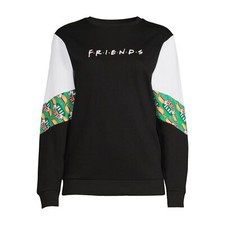 Friends Juniors Moda Sudadera Negra, Tallas M-XXXL