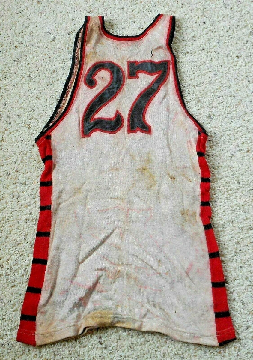 Red black and sales white basketball jersey