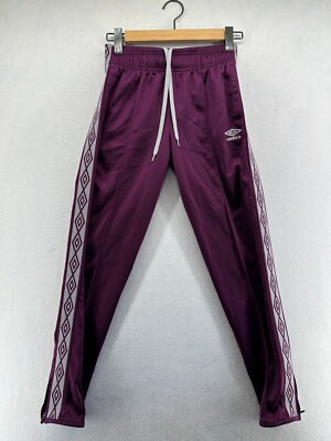 Umbro Sweatpants Purple Men's XS Elastic Waist Drawstring Pockets