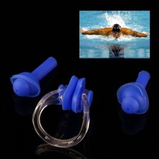 Neu Schwimmen Sport Nasenklammer und Ohrenst&ouml;psel Ohrplug Nose ClipEar Plug Set