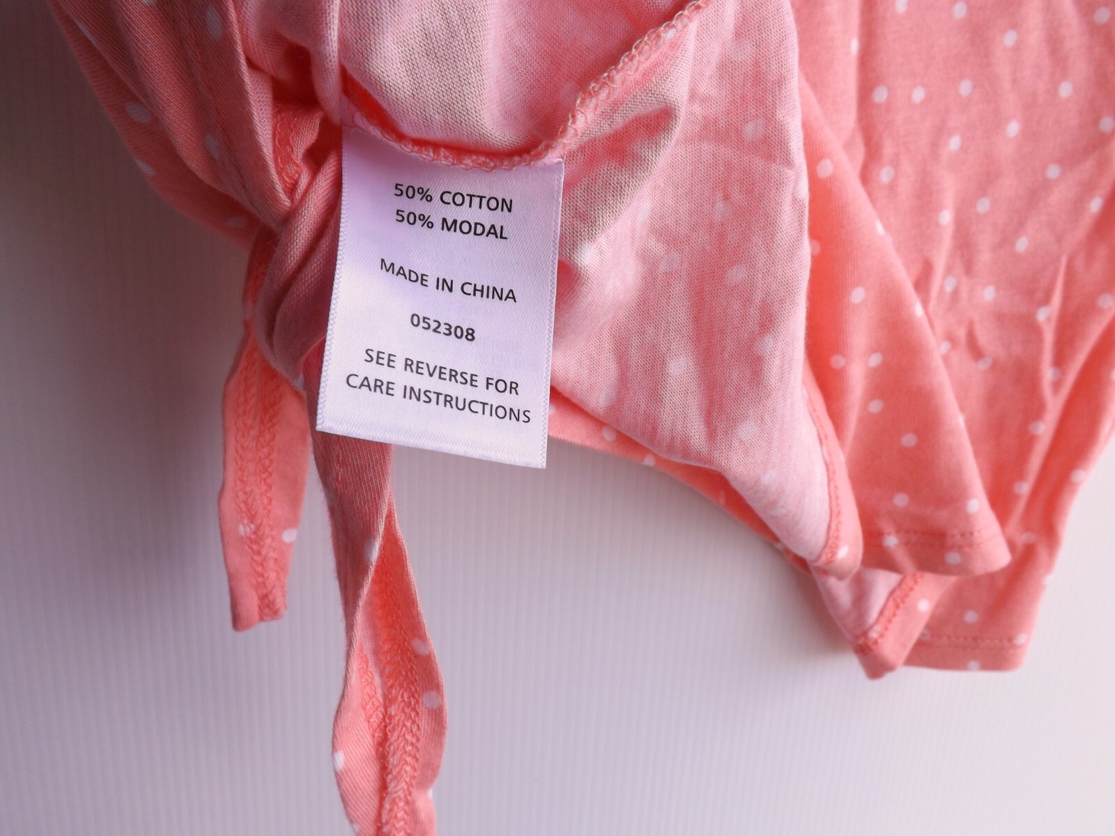 Sportsgirl Top M Womens Cropped Pink Polka Dot T Shirt Tee Hem Tie eBay