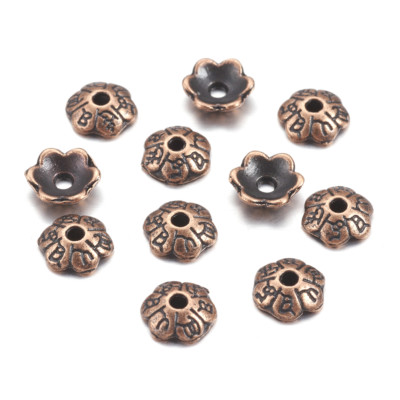 Metal Alloy Red Bead Caps | eBay