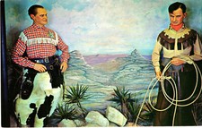 American Heritage Wax Museum, Scottsdale, AZ, Bob Hope, Will Rogers Postcard