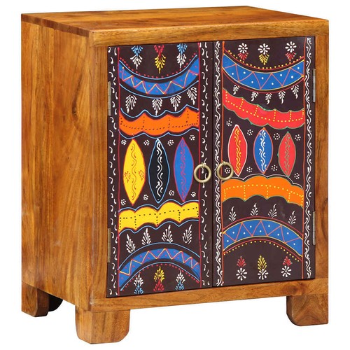 Credenza Multicolore 50x35x60 in Legno Massello di Acacia vidaXL - Foto 2 di 12