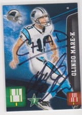 OLINDO MARE CAROLINA PANTHERS PERSONALZIED AUTOGRAPHED CARD