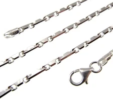 2.7MM Solid 925 Sterling Silver Italian HESHE 10 Chain Necklace Made In Italy