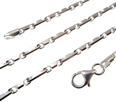 2,7 mm Massive 925 Sterling Silber Italienische HESHE 10 Kette Halskette Made In Italy