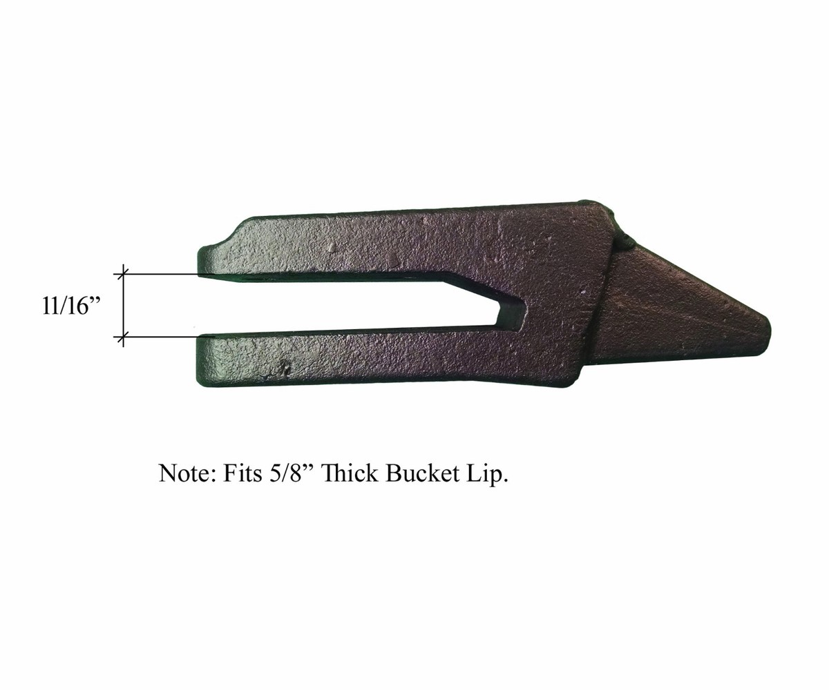 Bobcat Style Mini Ex, Skid Bucket Shanks, Rock Teeth - 7107324