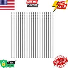 Cobalt Aircraft Extension Drill Bits 20 Pcs, 5/64"×6" Long Length Drill Bits for