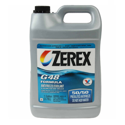 Valvoline Zerex Antifreeze Coolant 859537 Blue G48 Prediluted 1 Gallon for BMW