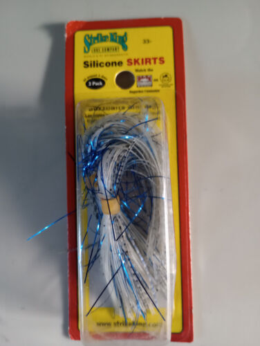 Strike King Silicone Skirts 33-209TS 4.5" Blue Shad Qty 3 - 第 1/1 張圖片