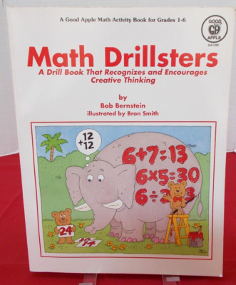 1992 Math Drillsters By Bob Bernstein - Math Activity Book for Grades 1 ...