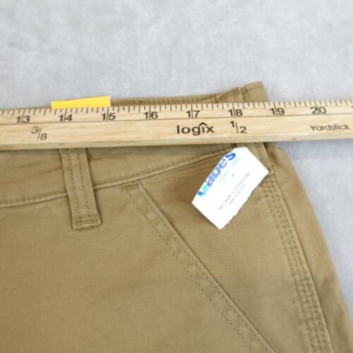 NWT Carhartt Shorts Rugged Flex Loose Fit Canvas Womens 16 Khaki Work Carpenter - Picture 5 of 8